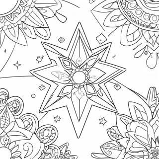 Sparkling Star Constellation Coloring Page 14311-11258