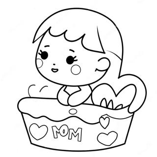 I Love Mom Coloring Pages