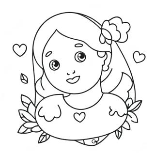 Sweet I Love Mom Coloring Page 1431-1139