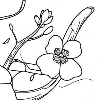 Sakura Blossom Coloring Page 14320-11264