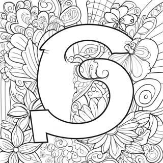 Letter For Adults Coloring Page 14330-11265