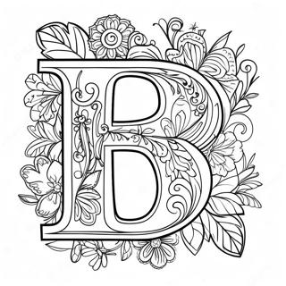 Letter For Adults Coloring Page 14330-11267