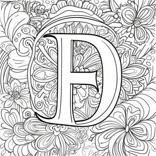 Elegant Letter Designs Coloring Page 14331-11292