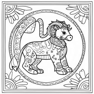 Chinese Zodiac Coloring Pages