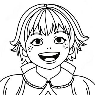 Himiko Toga With Crazy Smile Coloring Page 14351-11304