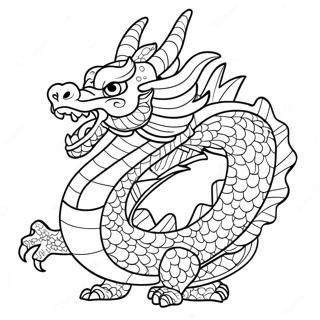 Chinese Dragon Coloring Page 14360-11287