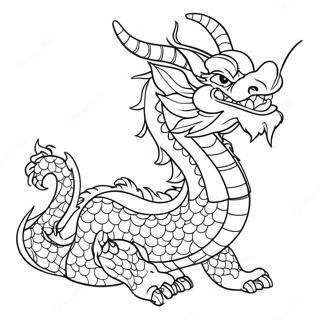 Chinese Dragon Coloring Page 14360-11288