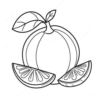 Orange Coloring Pages