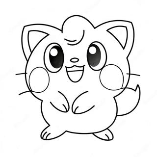 Jigglypuff Niedliches Singendes Ausmalbild 14420-11345