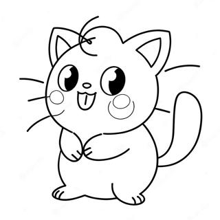 Página Para Colorir Jigglypuff Cantando Fofo 14420-11346