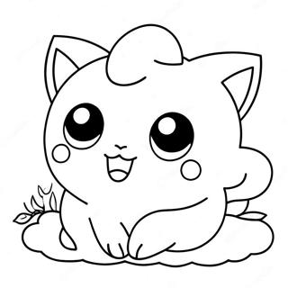 Jigglypuff Adorables Schlafendes Ausmalbild 14421-11341