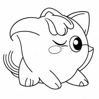 Jigglypuff Adorable Sleepy Coloring Page 14421-11343