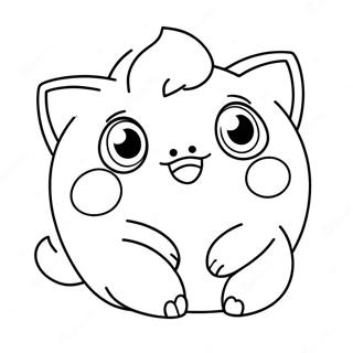 Jigglypuff Adorables Schlafendes Ausmalbild 14421-11344