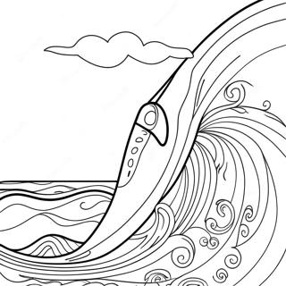 Colorful Surfboard With Waves Coloring Page 14441-11361