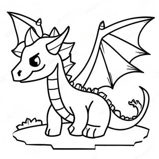 Ender Dragon Minecraft Coloring Page 14450-11370