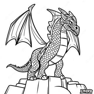 Ender Dragon Minecraft Coloring Page 14450-11371