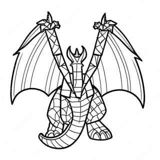 Ender Dragon Minecraft Coloring Page 14450-11372