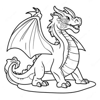 Ice Dragon Coloring Pages