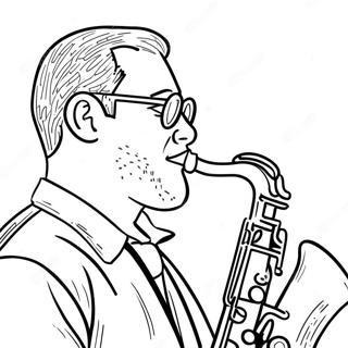 Jazz Coloring Pages