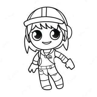 Adventurous Roblox Girl Coloring Page 14601-11501