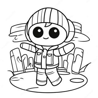 Adventurous Roblox Girl Coloring Page 14601-11502