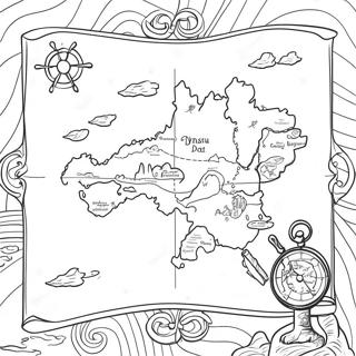 Treasure Map Coloring Page 14620-11506