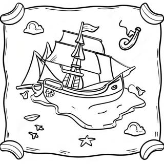 Treasure Map Coloring Page 14620-11507