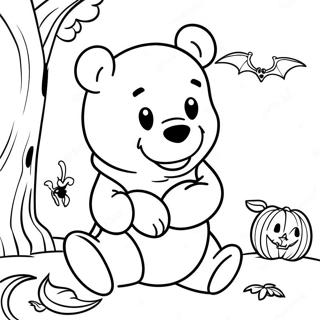 Winnie The Pooh Halloween Coloring Pages