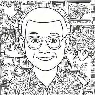 Keith Haring Coloring Pages