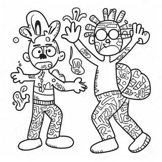 Keith Haring Coloring Pages