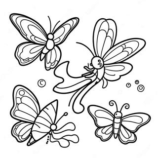 Butterfly Life Cycle Stages Coloring Page 14760-11621