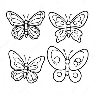 Butterfly Life Cycle Stages Coloring Page 14760-11622