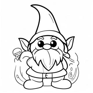 Halloween Gnome Coloring Pages