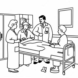 Hospital Scene Coloring Page 14790-11645