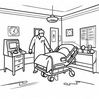 Hospital Scene Coloring Page 14790-11647