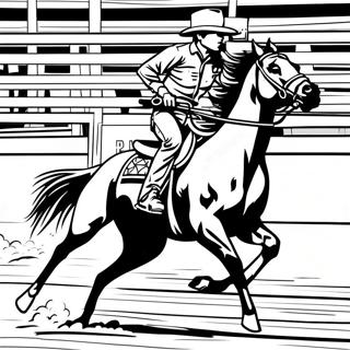 Barrel Racing Coloring Pages