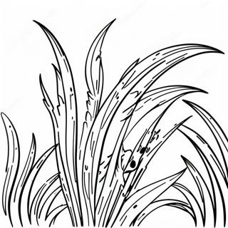 Grass Coloring Pages