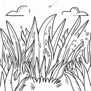 Lush Green Grass Coloring Page 14861-11697