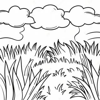 Lush Green Grass Coloring Page 14861-11698