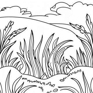 Lush Green Grass Coloring Page 14861-11700