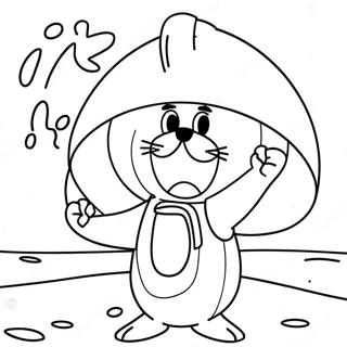 Sandy Cheeks Coloring Pages