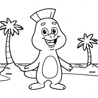 Sandy Cheeks Coloring Pages