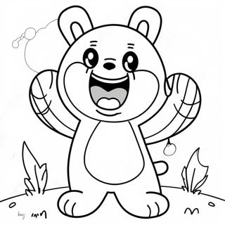 Nightmare Huggy Wuggy Coloring Pages