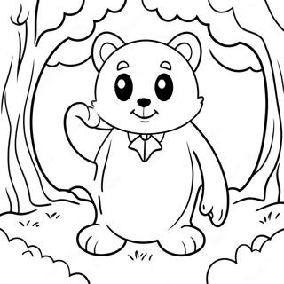 Creepy Huggy Wuggy In Shadows Coloring Page 14891-11729