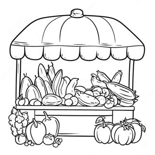 Farmers Market Coloring Pages