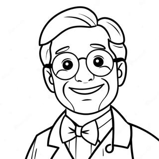 Friendly Doctor Coloring Page 14911-11741