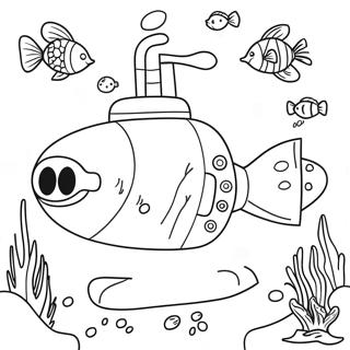 Submarine Coloring Pages