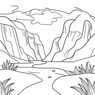 Inspiring Hopeful Landscape Coloring Page 14931-11758