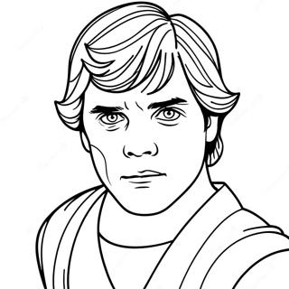 Luke Skywalker Classic Coloring Page 14940-11762