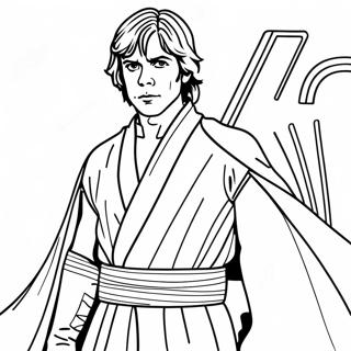 Luke Skywalker In Jedi Robes Coloring Page 14941-11765